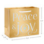 Peace and Joy Small Holiday Gift Bag measurement image number 3
