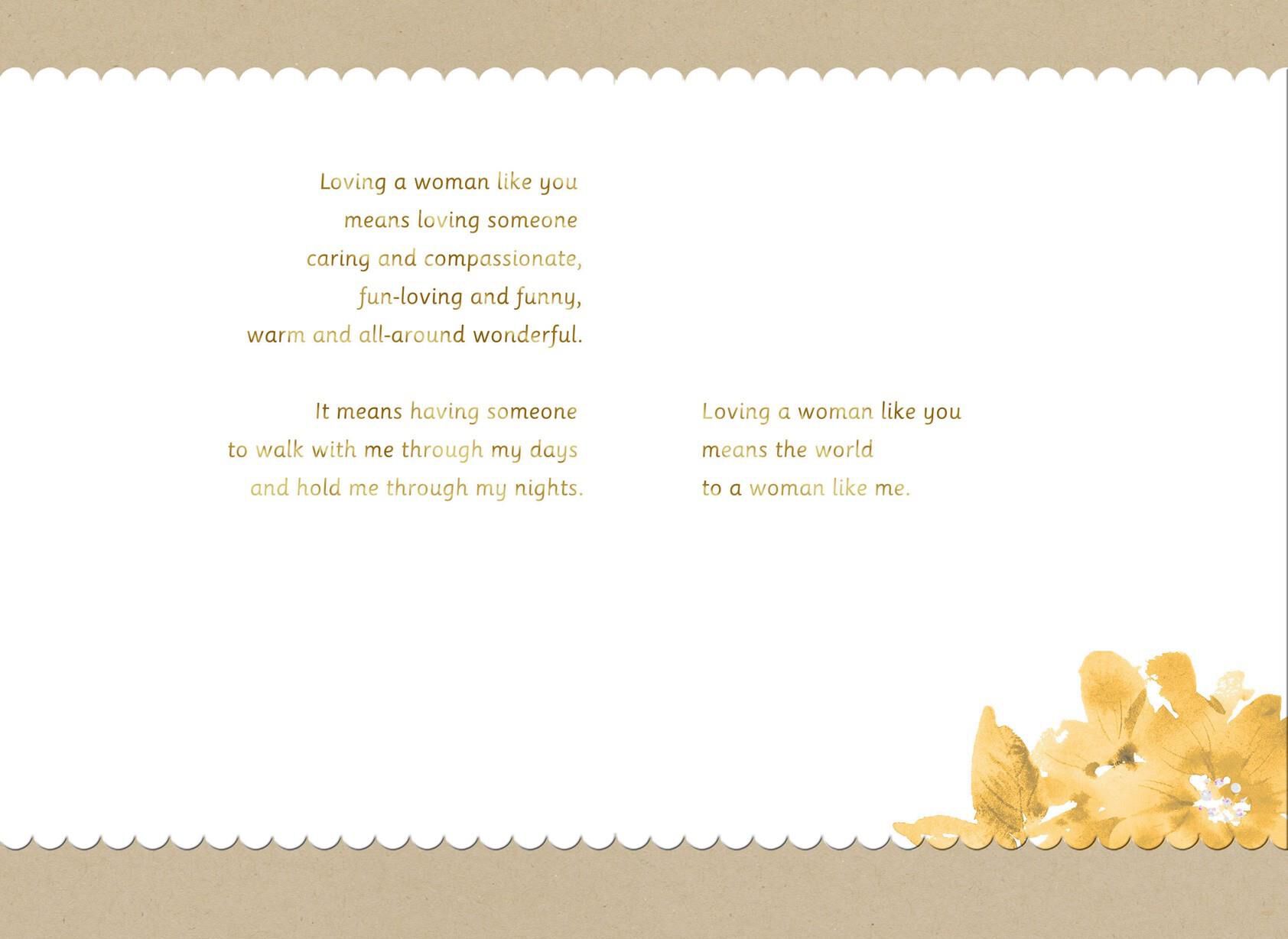 Beautiful Woman Love Card