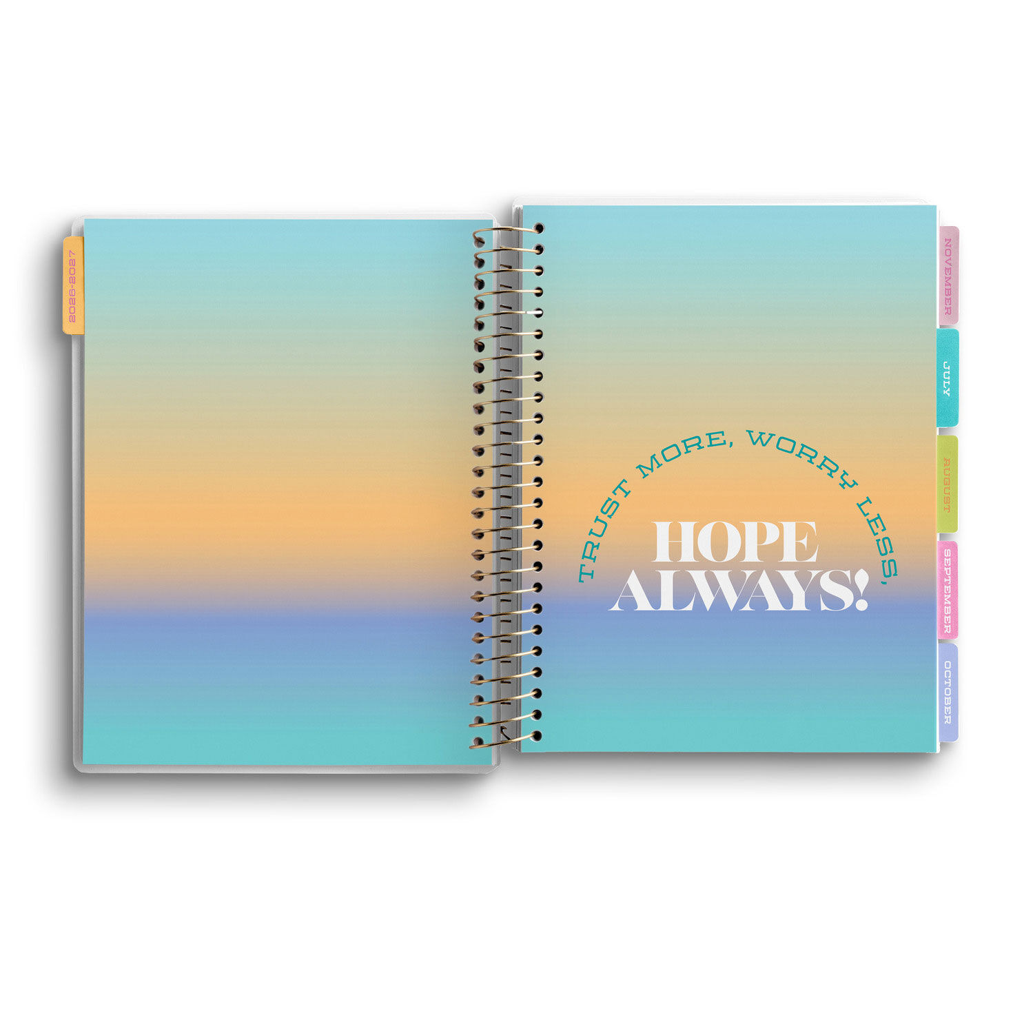 26-27 Bright Ombr&eacute; Planner With Bible Verses  image number 3