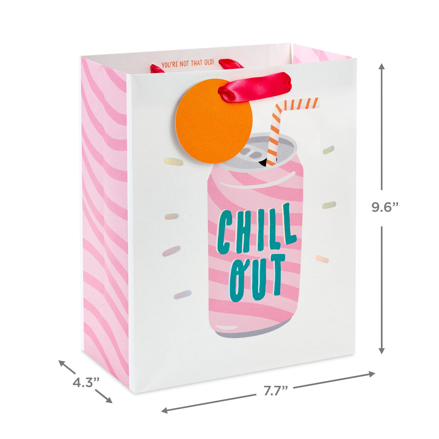 Chill Out Soda Can Medium Gift Bag measurement image number 3