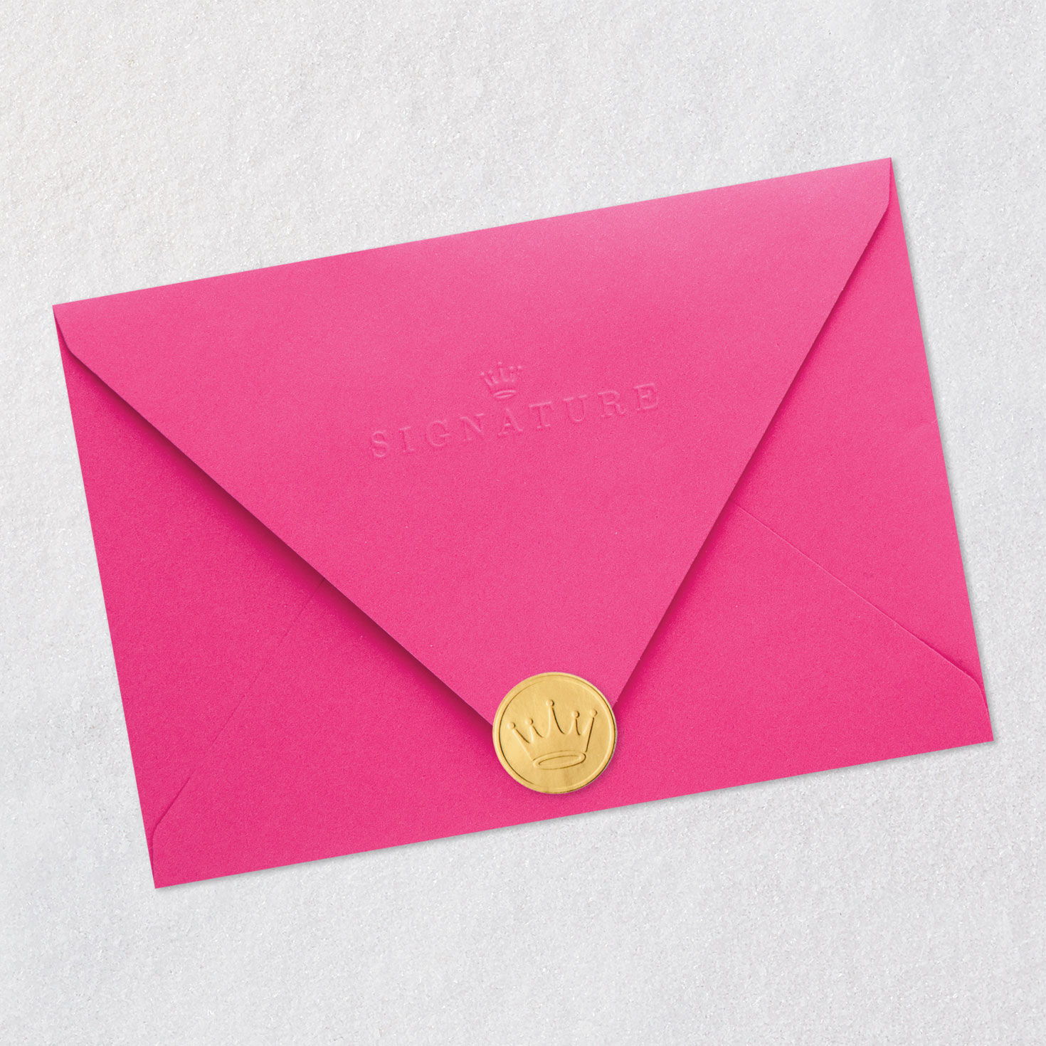 Pink and Coral Balloon Bouquet Baby Girl Card Envelope Back with Seal image number 8