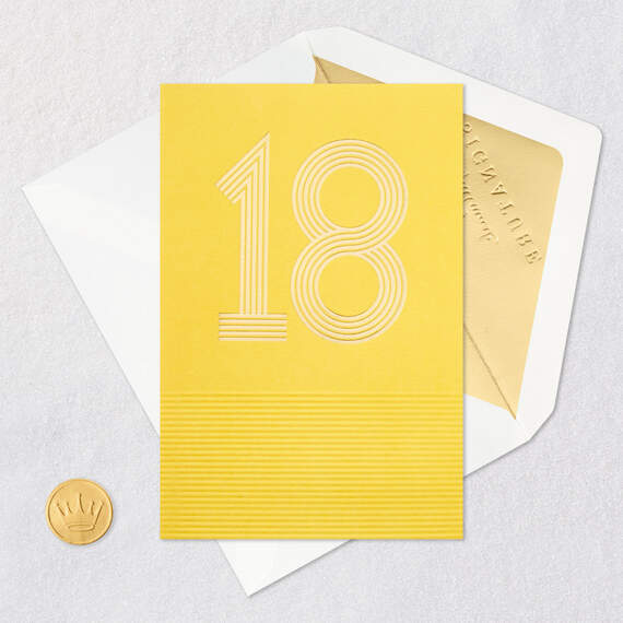 Wishing You Happiness 18th Birthday Card, , large image number 5