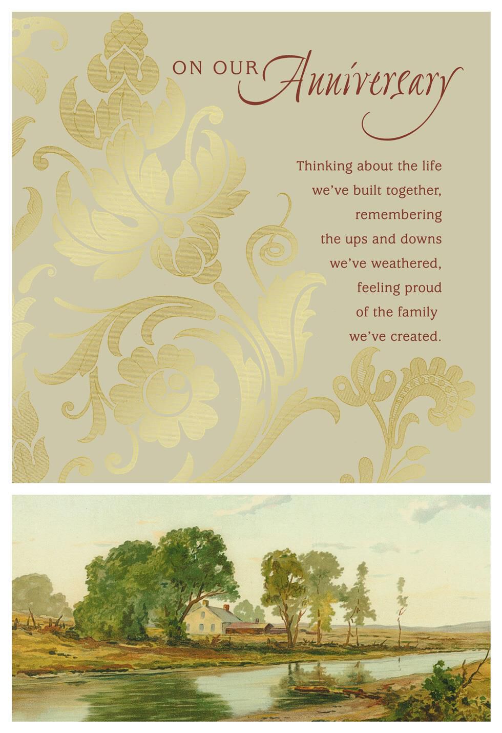 The Life We've Built Together Anniversary Card