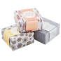 4" Metallic Mix 3-Pack Small Christmas Gift Boxes Assortment, , large image number 1