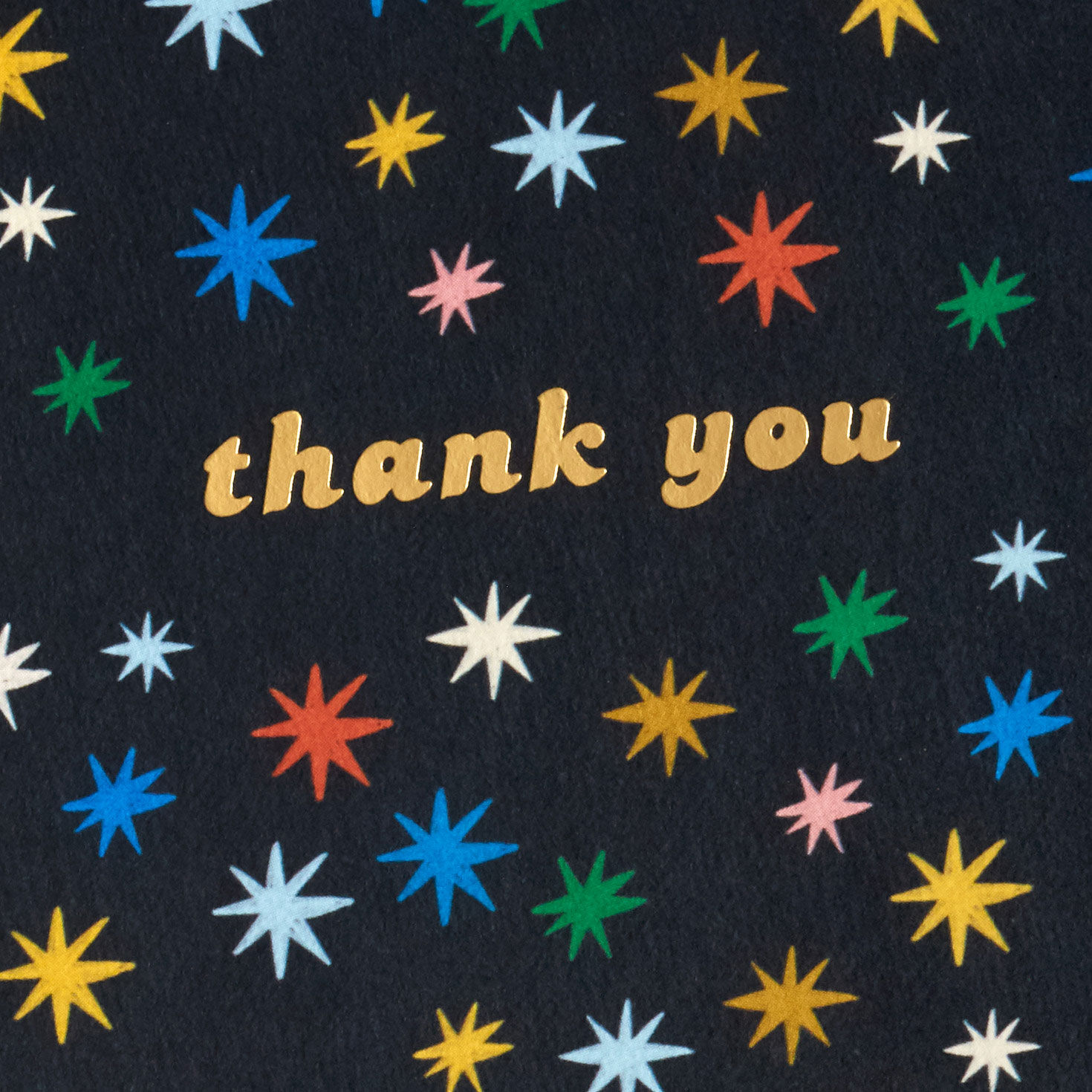Colorful Stars on Black Boxed Blank Thank-You Notes, Pack of 10, , large image number 4