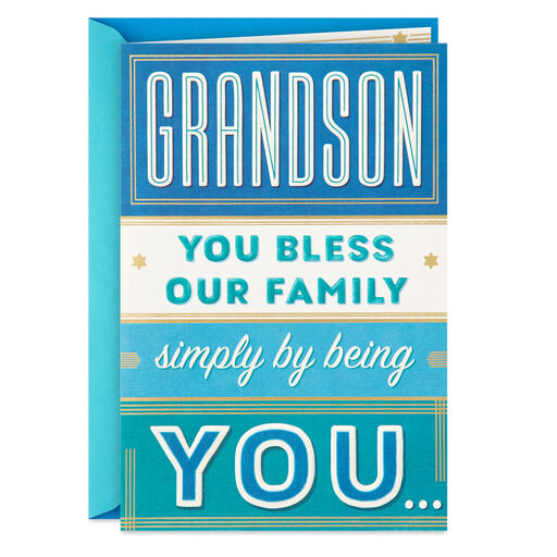 A Good Man and Kind Soul Hanukkah Card for Grandson, 