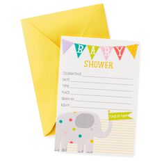 Elephant Baby Shower Invitations, Pack of 20 - Invitations - Hallmark