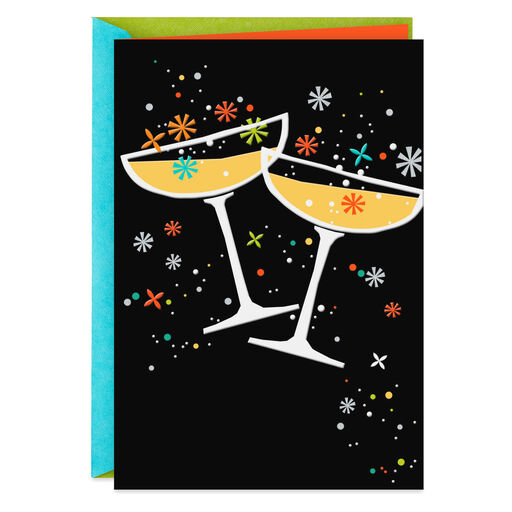 Champagne Toast Blank Card, 