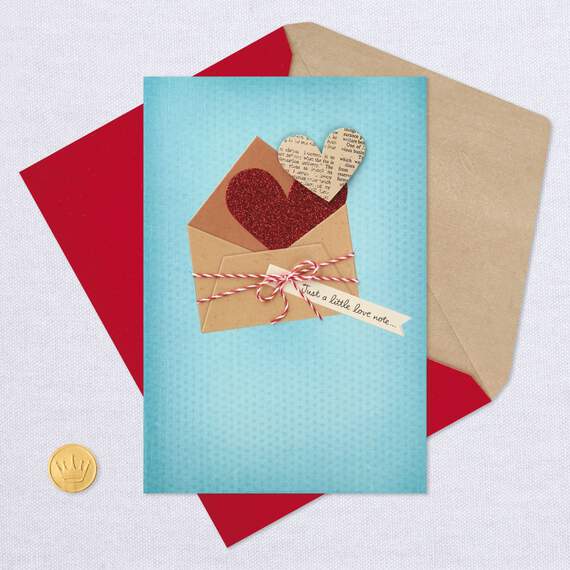 Just a Little Love Note Romantic Valentine's Day Card, , large image number 5