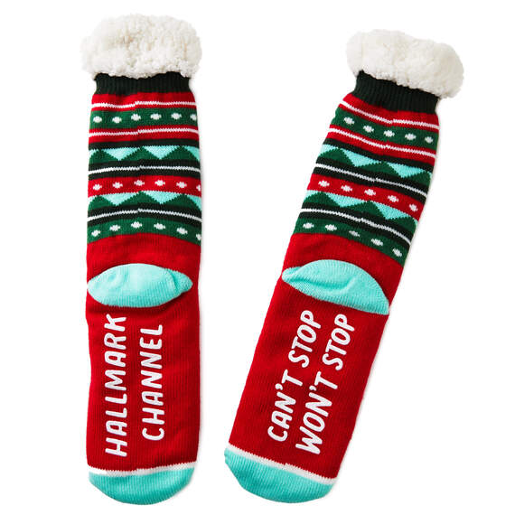 Hallmark Channel Can't Stop Novelty Crew Socks, , large image number 1