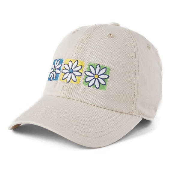 Life Is Good Boxed Daisies Beige Baseball Cap, , large image number 1