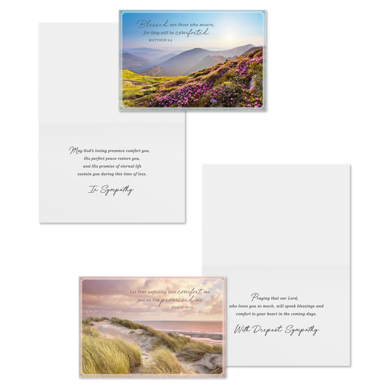 Nature Scenes DaySpring Sympathy Cards Assortment Card Front with Sentiment image number 3