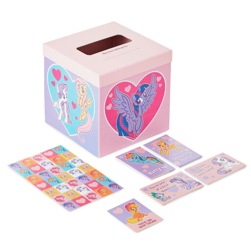 Hasbro® My Little Pony™ Kids Classroom Valentines Kit With Cards, Stickers and Mailbox, 