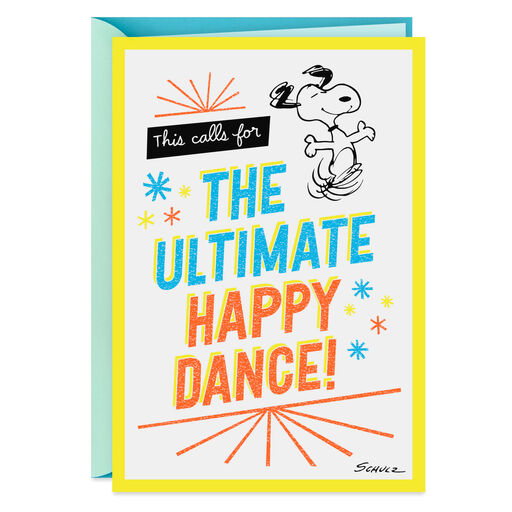 Peanuts® Snoopy Happy Dance Congratulations Card, 