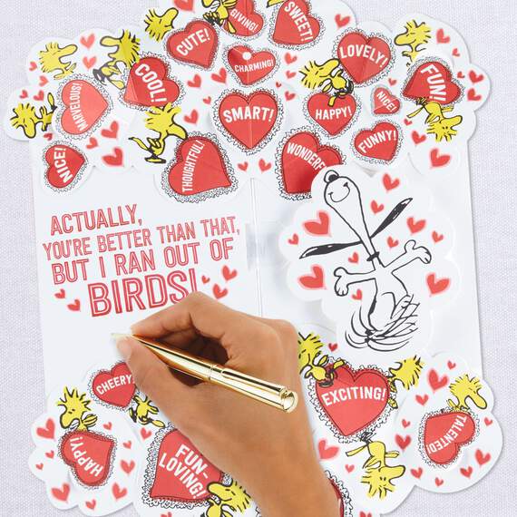 Peanuts® Snoopy & Woodstock Hearts Musical Pop-Up Valentine's Day Card, , large image number 7