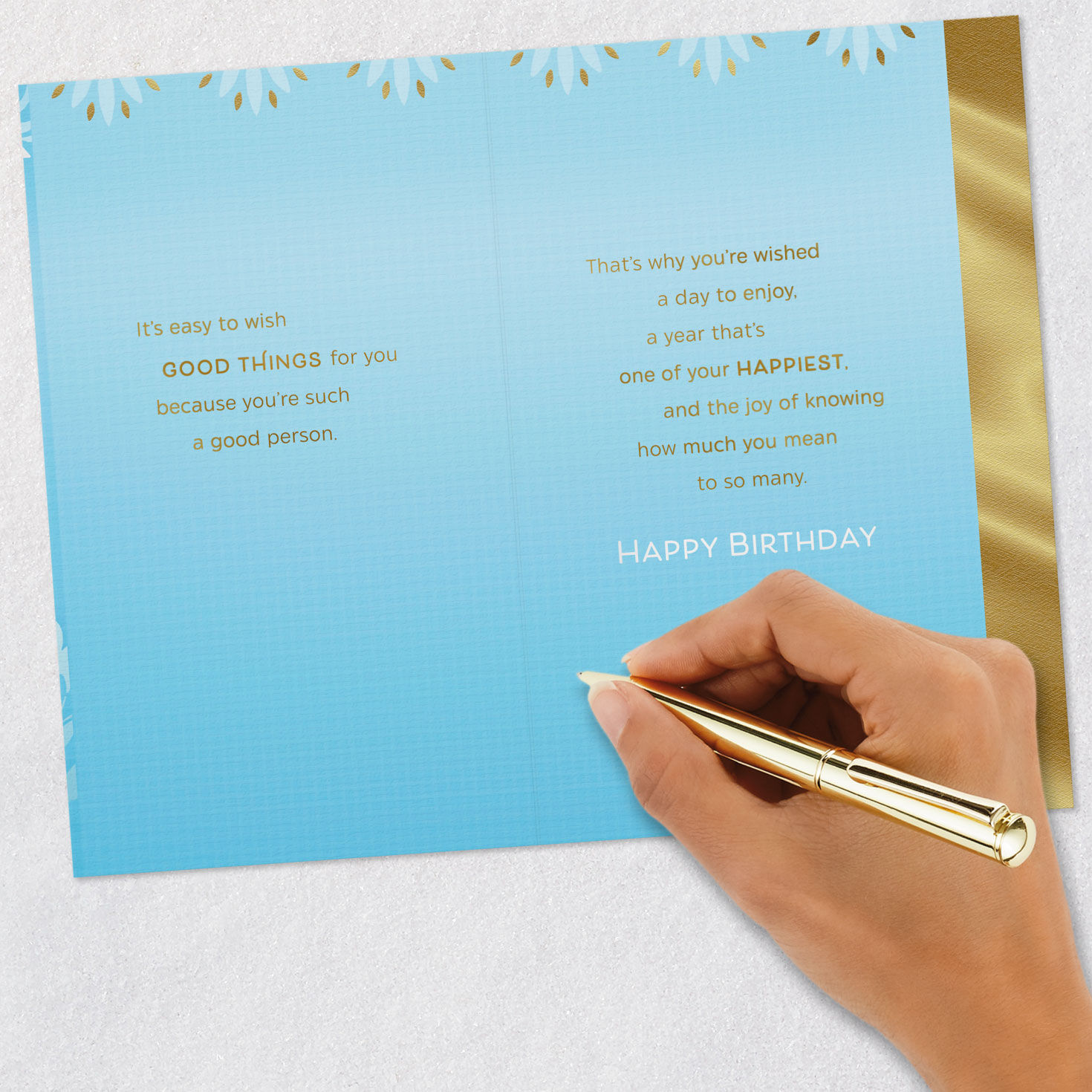 It's Easy to Wish Good Things for You Birthday Card, , large image number 7