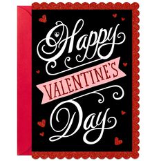 Red Glitter Valentine's Day Cards, Pack of 4 - Boxed Cards ...