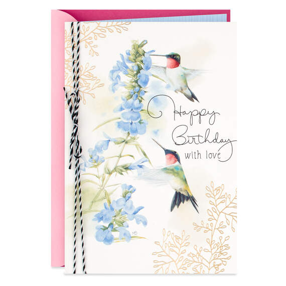 Marjolein Bastin Hummingbirds Birthday Card