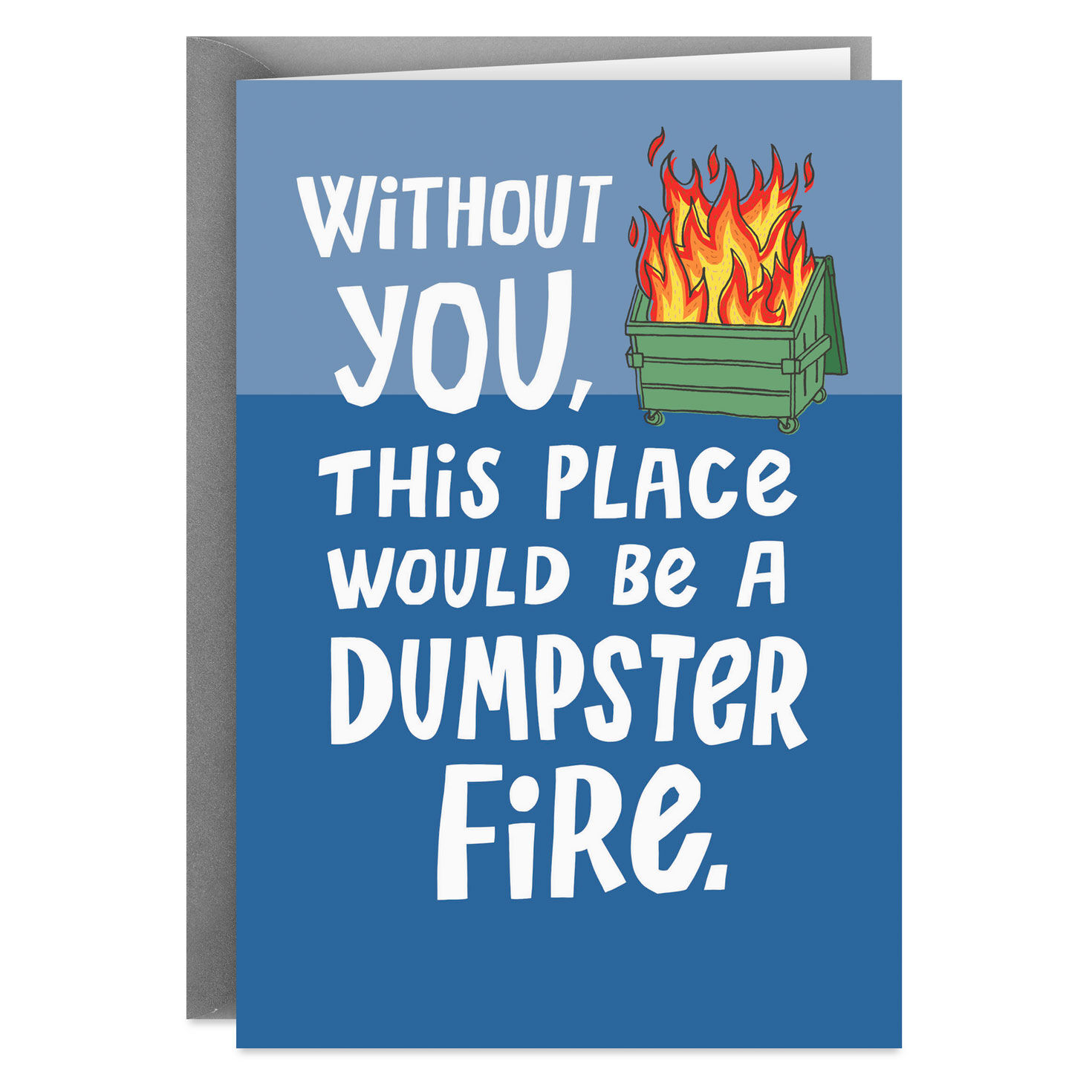 Dumpster Fire Funny Boss #39 s Day Card Greeting Cards Hallmark