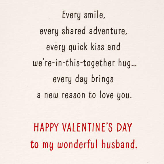 So Lucky in Love Valentine's Day Card for Husband, , large image number 2