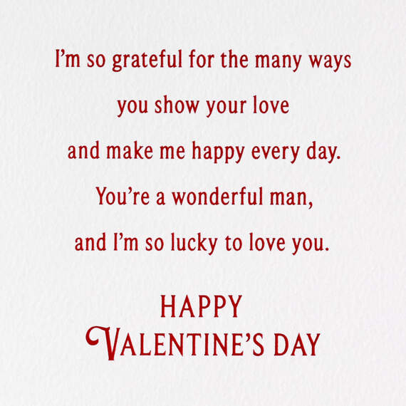 So Lucky to Love You Valentine's Day Card for Husband, , large image number 3