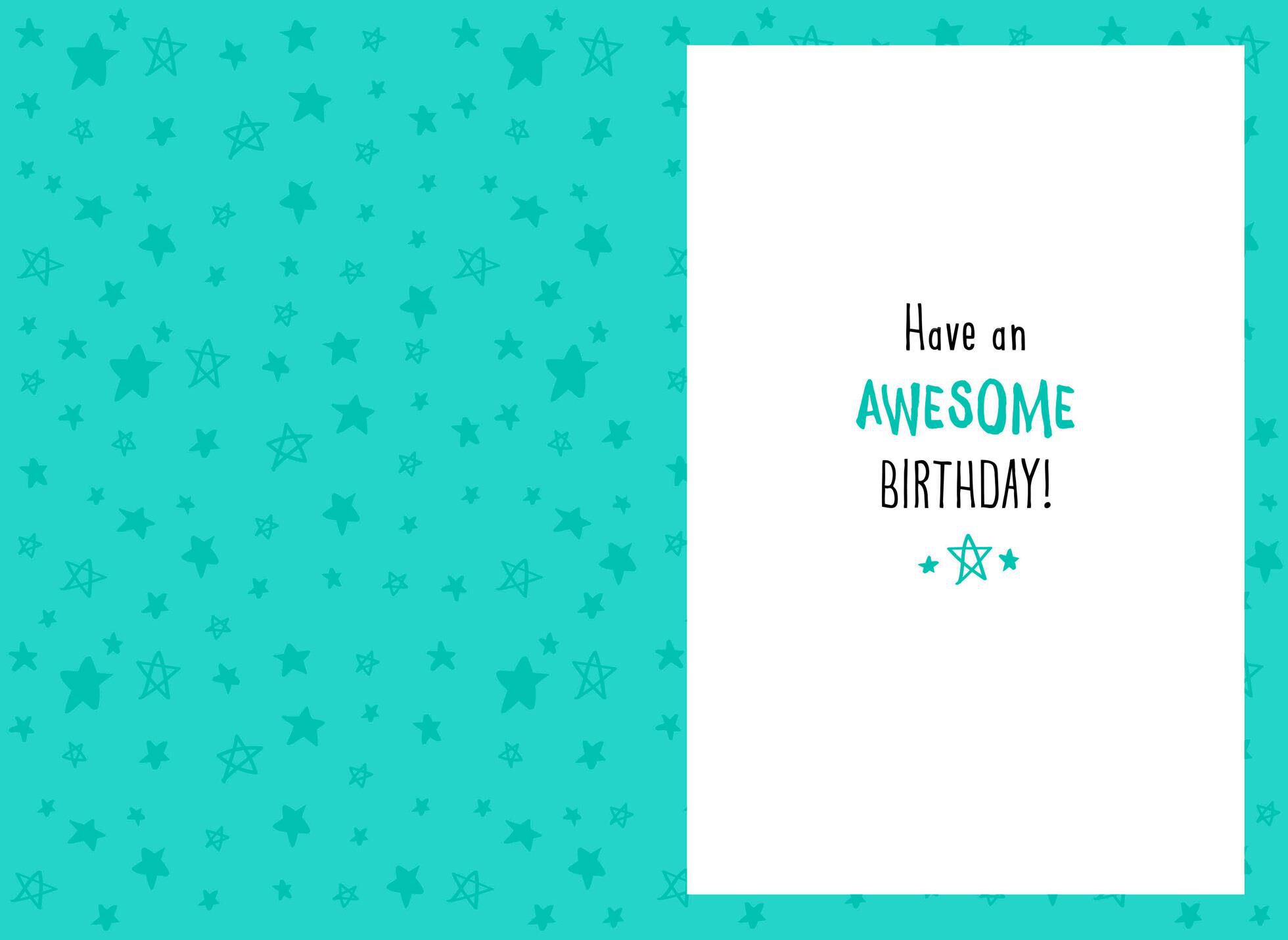 Superstar and Banner Birthday Card for Friend