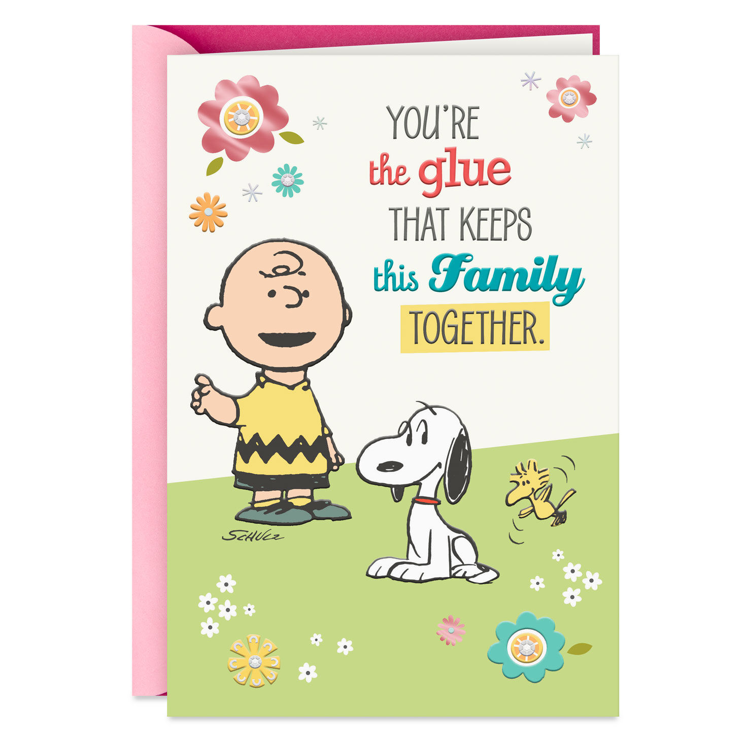 Peanuts® Gang You're Stuck With Us Funny Mother's Day Card From All