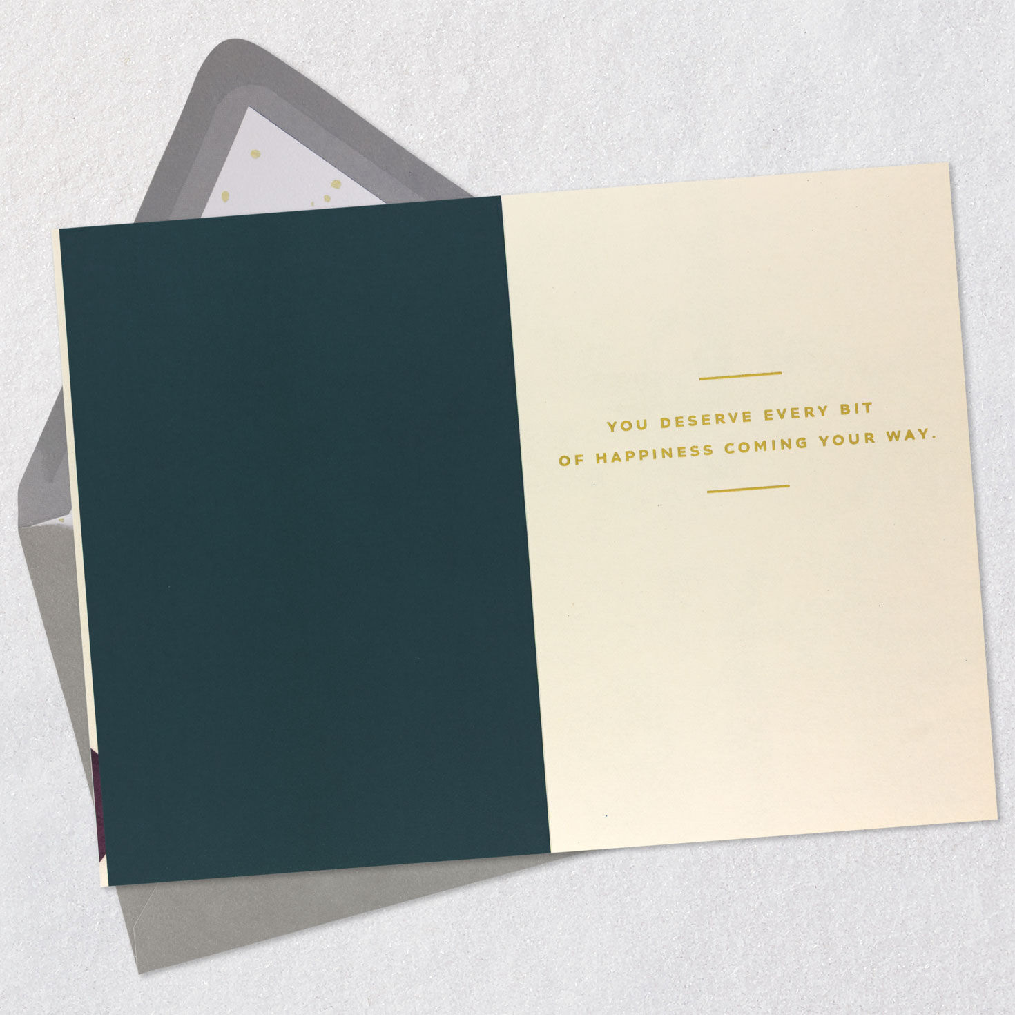 Earth Tone Shapes Signature Father's Day Card Open card with envelope image number 3