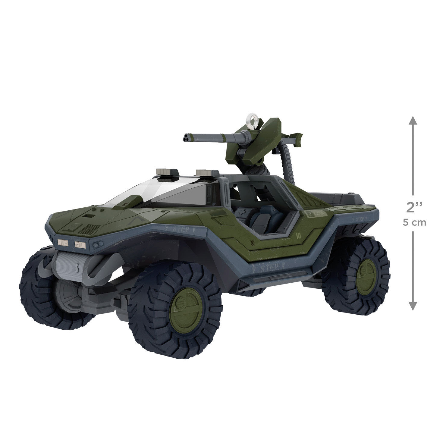 Halo Video Game Vehicle Keepsake Ornament measurement image number 3
