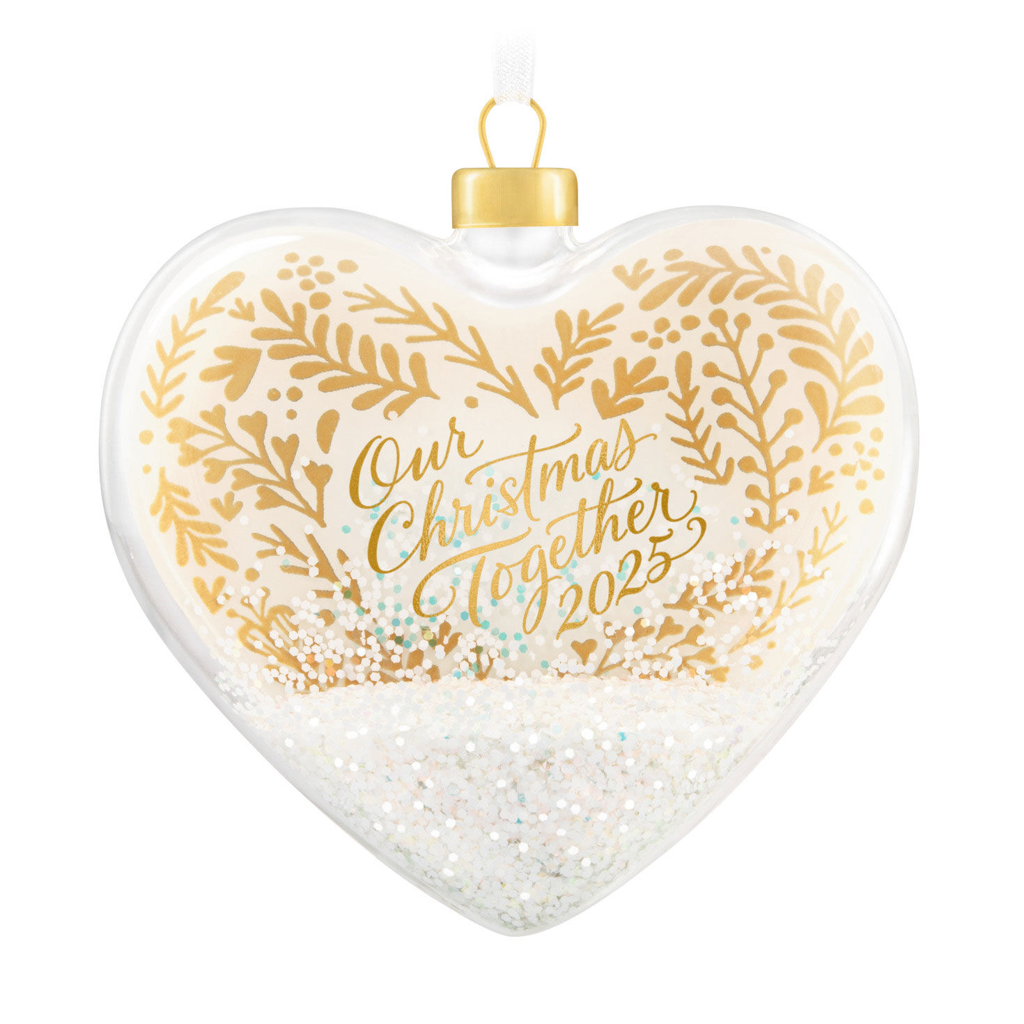 Our Christmas Together 2025 Glass Ornament