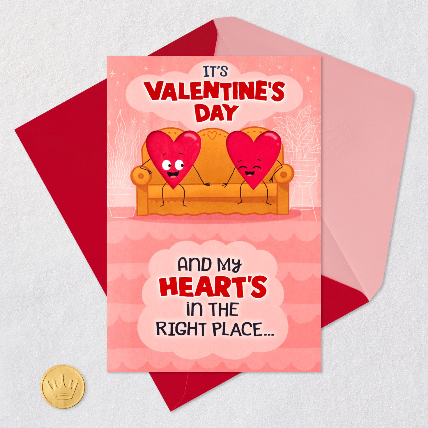 Right Next to You Funny Valentine's Day Card With Motion for only USD 5.99 | Hallmark