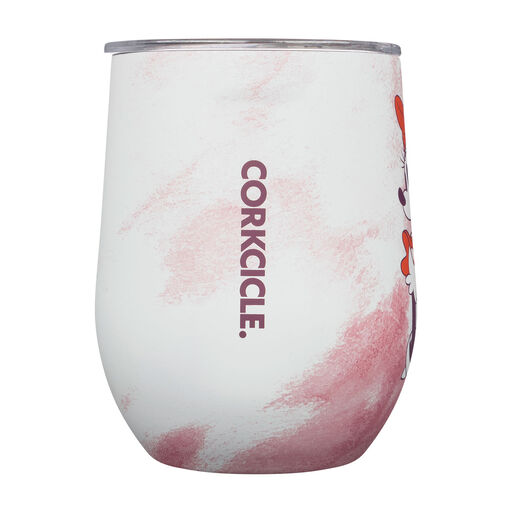 Corkcicle Disney Minnie Tie-Dye Stainless Steel Stemless Wine Glass, 12 oz., 