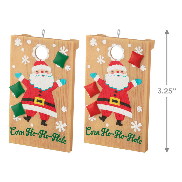 Corn Hole Game Keepsake Ornaments measurement image number 3