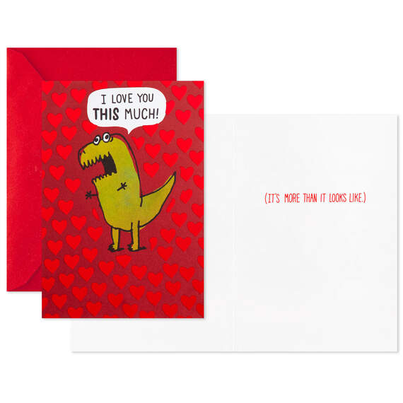 Nachos and Dinosaur Assorted Funny Valentine's Day Cards, Pack of 2, , large image number 3
