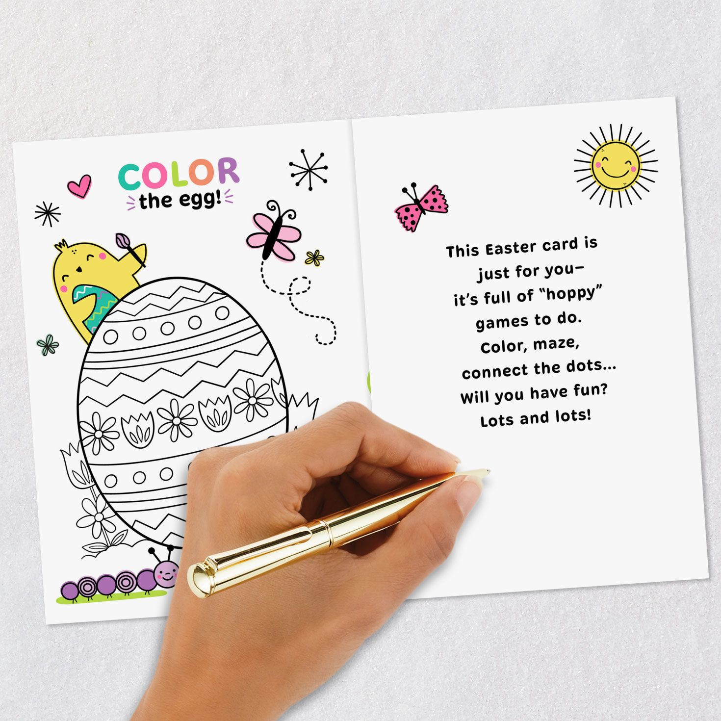 Bunny Fun Activities Easter Card for Kids Signing card image number 7