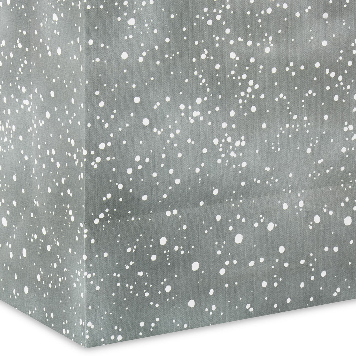 13" Dots of Snow on Gray-Green Large Holiday Gift Bag for only USD 4.49 | Hallmark