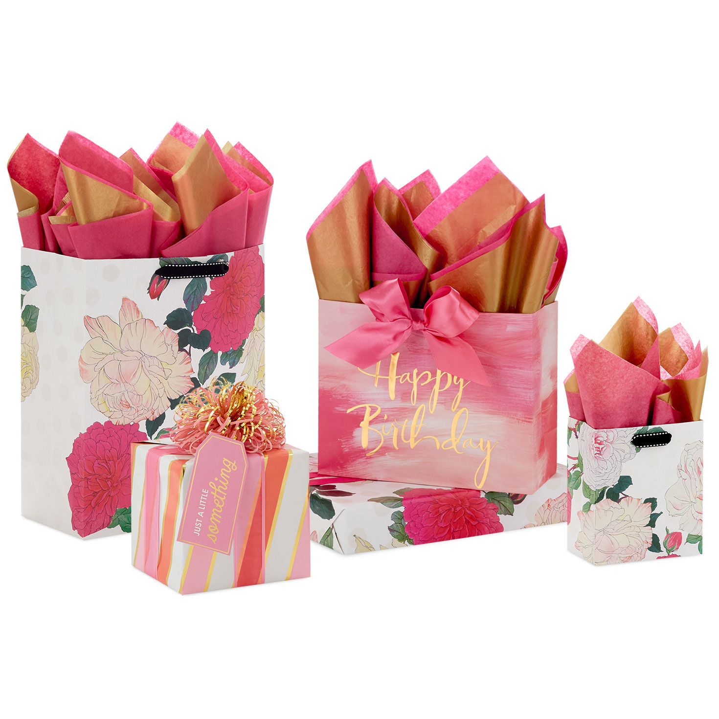 Pink gift bags bulk deals