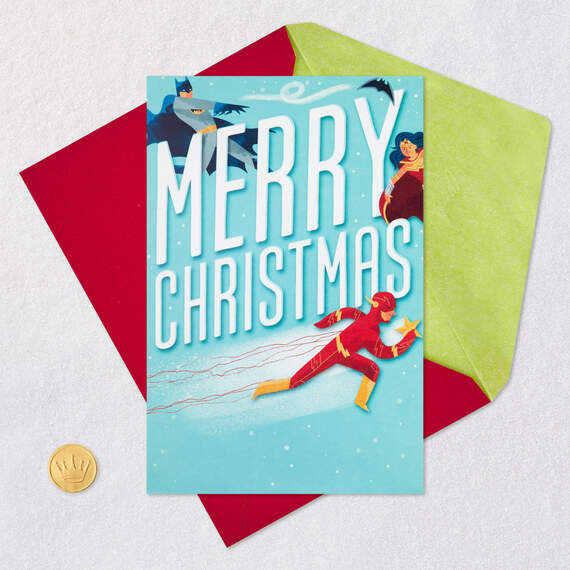DC™ Justice League™ Musical 3D Pop-Up Christmas Card, , large image number 5