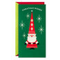 Stylized Santa Claus Money Holder Christmas Card Card Front image number 1