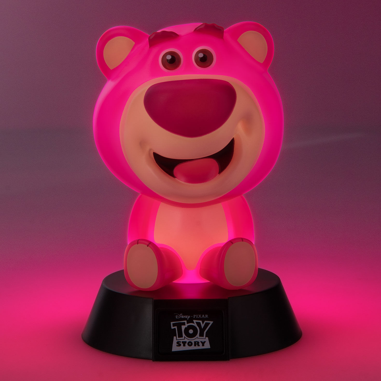 Lotso Huggin Bear Pink Night Light in use image number 2