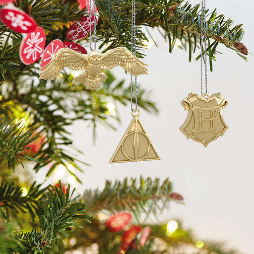 Mini Harry Potter™ The Wizarding World™ Metal Ornaments, Set of 3, 