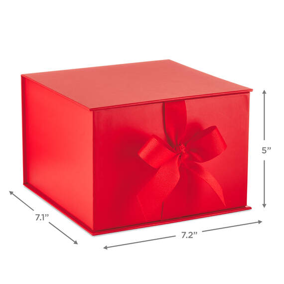 Red Large Gift Box With Shredded Paper Filler, , large image number 3