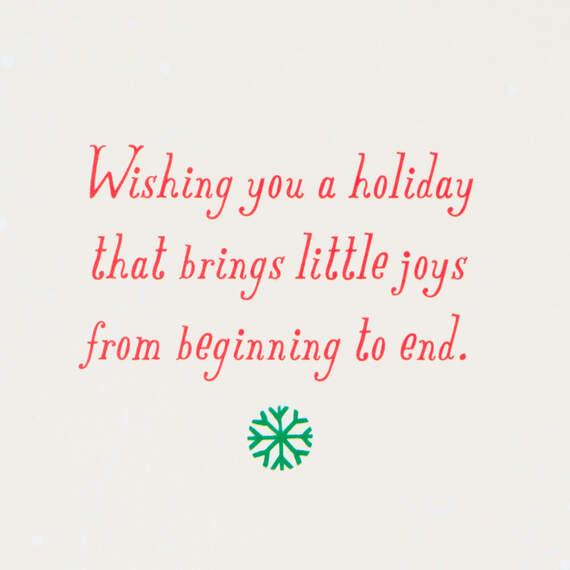 Wishing You Little Joys Money Holder Christmas Card, , large image number 2