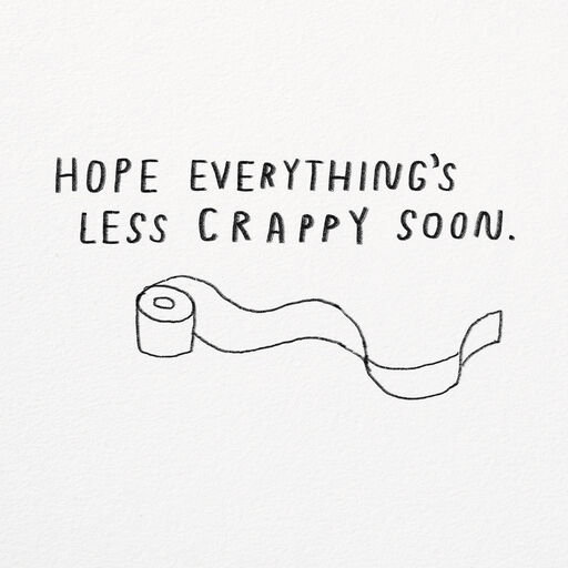 Sorry Things Are Crappy Encouragement Card, 