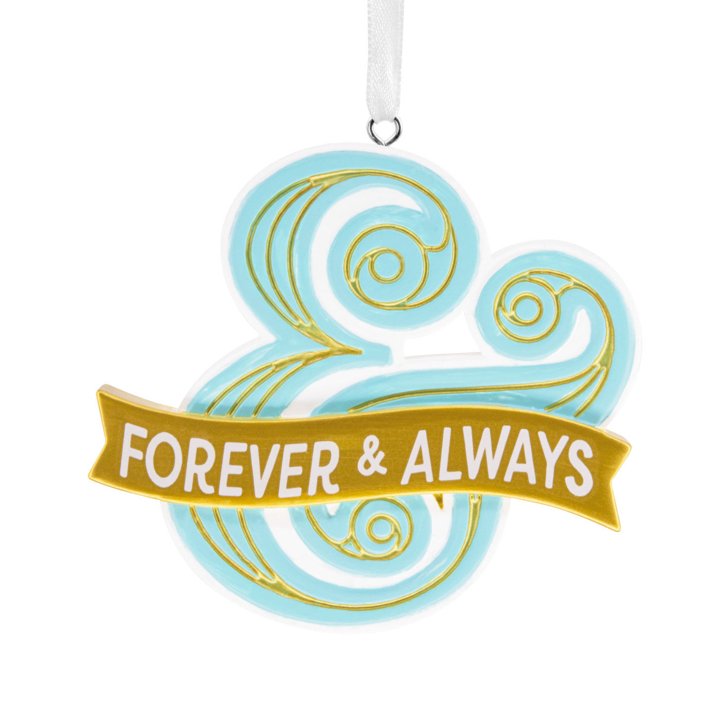 Forever and Always Ampersand Hallmark Ornament