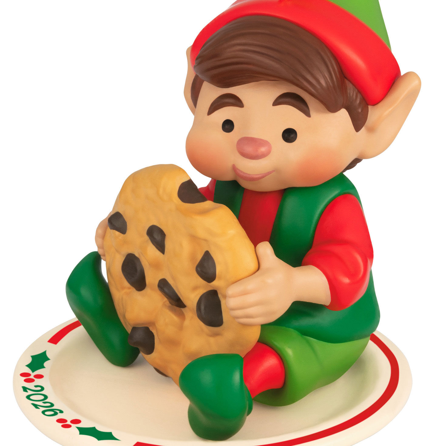 Elf With Cookie Keepsake Ornament closeup view image number 5