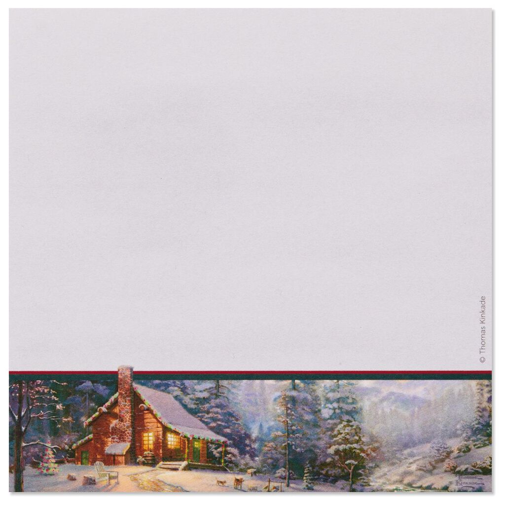 Thomas Kinkade Christmas Memo Pads And Pen Set Hallmark Thomas Kinkade Christmas Memo Pads And Pen Set