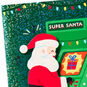 Video Gamer Santa Kids Christmas Card With Music Card Front Detail image number 4