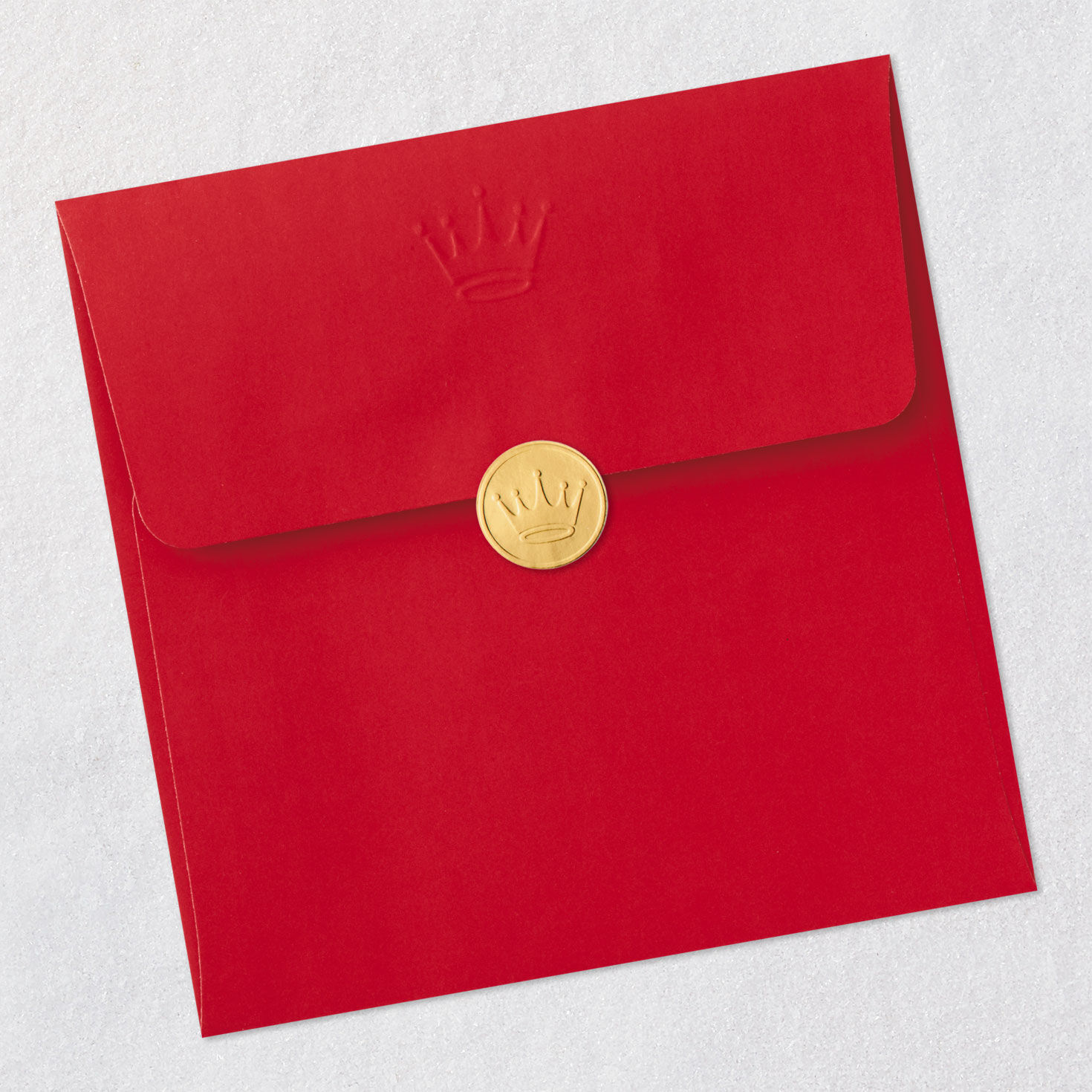 Vintage Record in Sleeve Musical Christmas Card Envelope Back with Seal image number 7