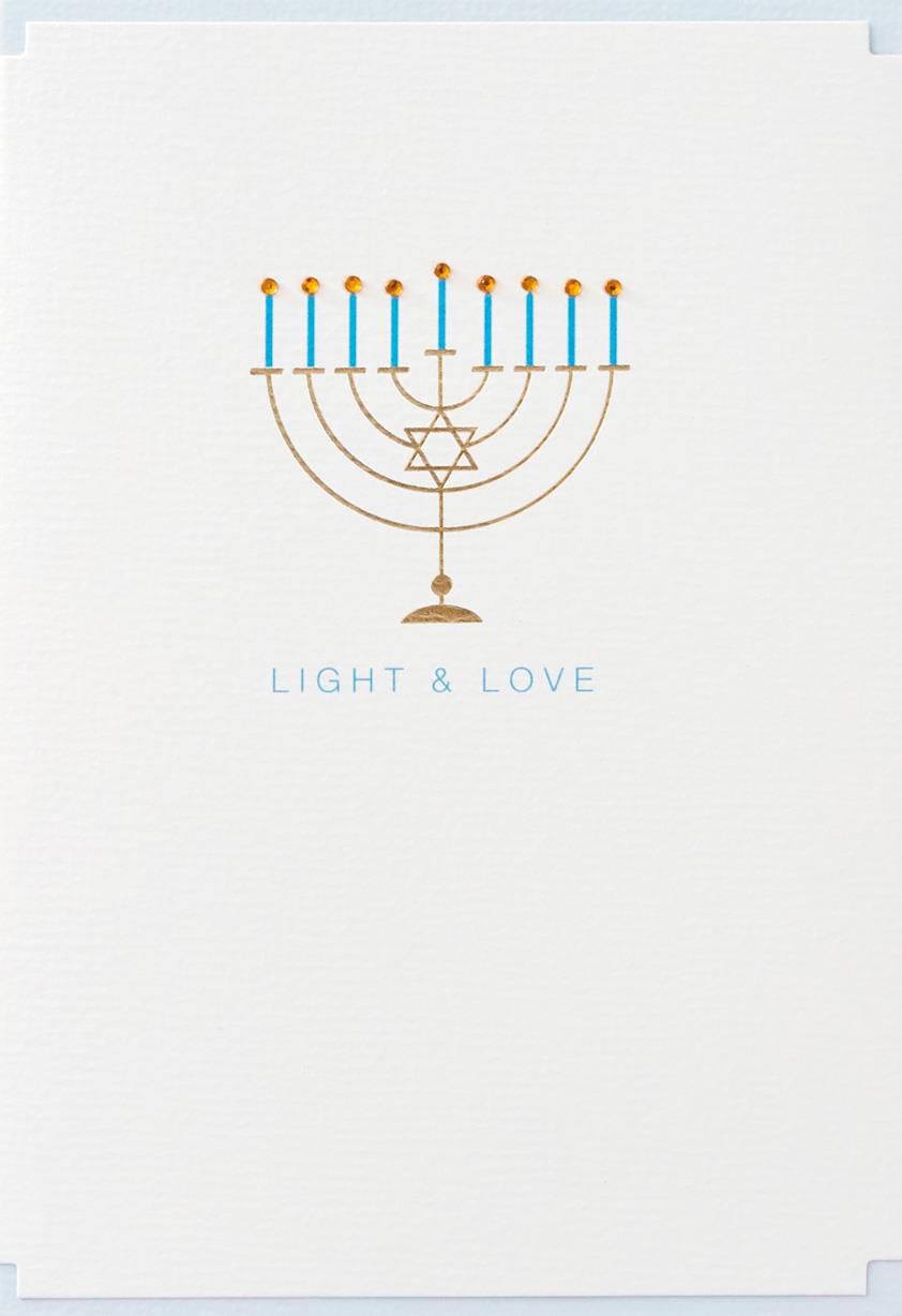 Light and Love Hanukkah Card